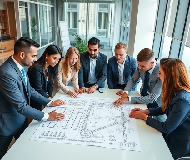 Engineering team meeting